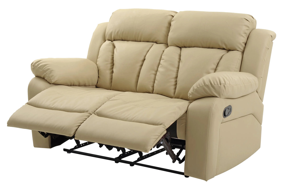 Beige Reclining Loveseat B6951