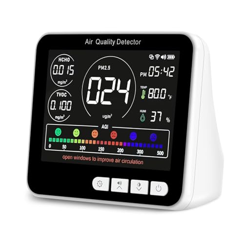 14 in 1 Air Quality Monitor with Beep Alarm T702