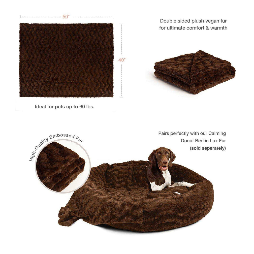 Calming Lux Fur Cat & Dog Blanket Q897