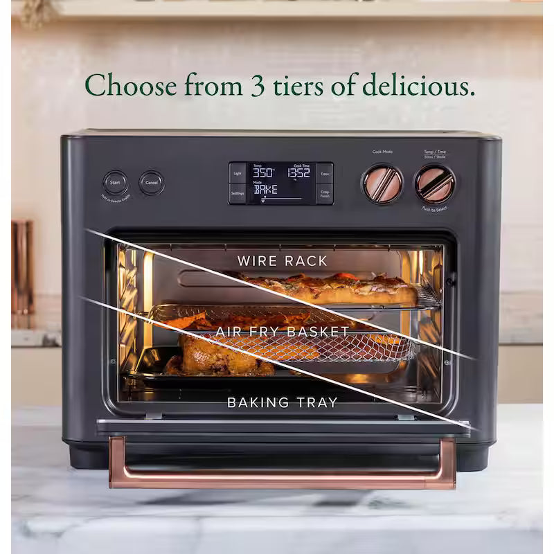 Matte Black 1,800 W Toaster Oven with 14 Modes E17140