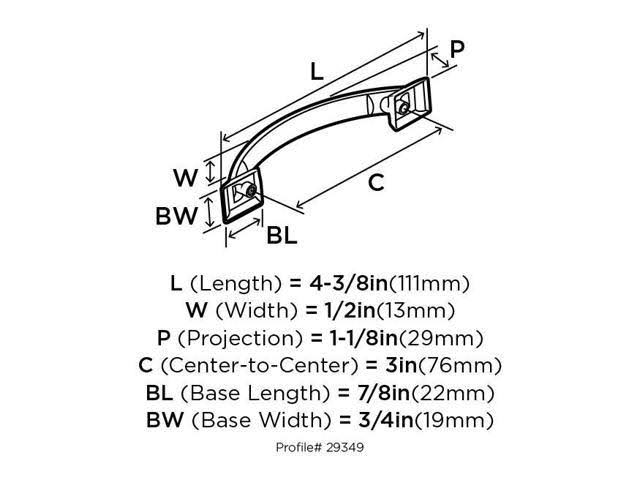 Satin Nickel Cabinet Pull - 10 Pack D52217