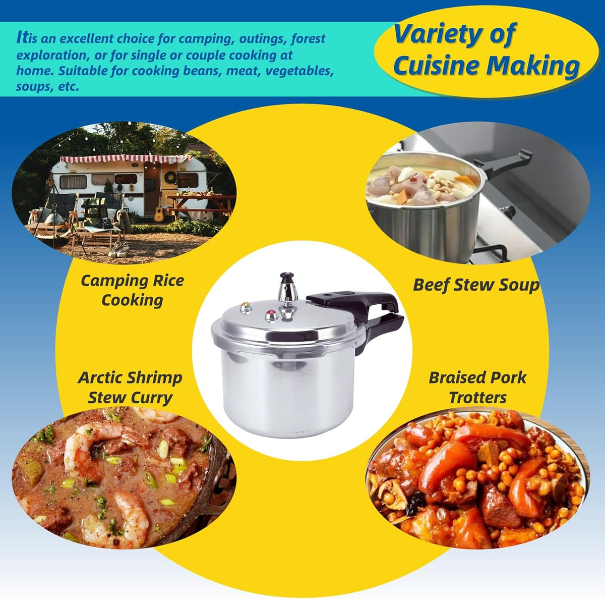 3L Stainless Steel Pressure Cooker J71303