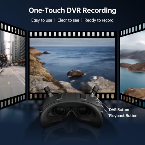 1080p Ultra-Wide Screen FPV Goggles with Head Tracking O9303