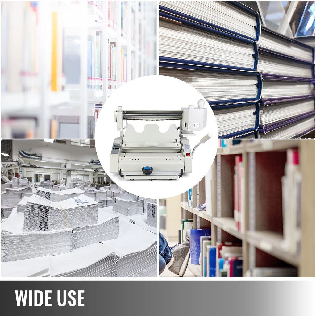 Wireless Hot Glue Book Binding Machine with Milling Spine Rougher T700990