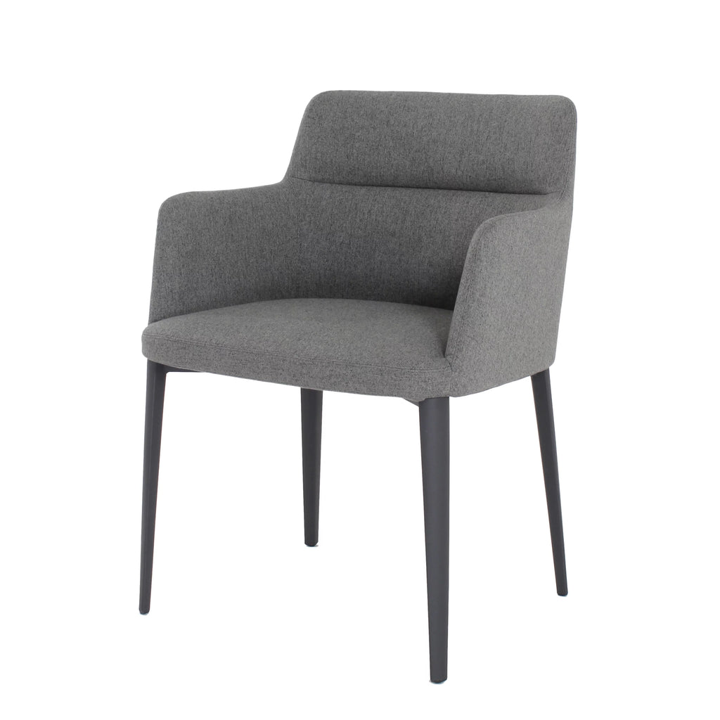 Light Grey Upholstered Arm Chair M22004