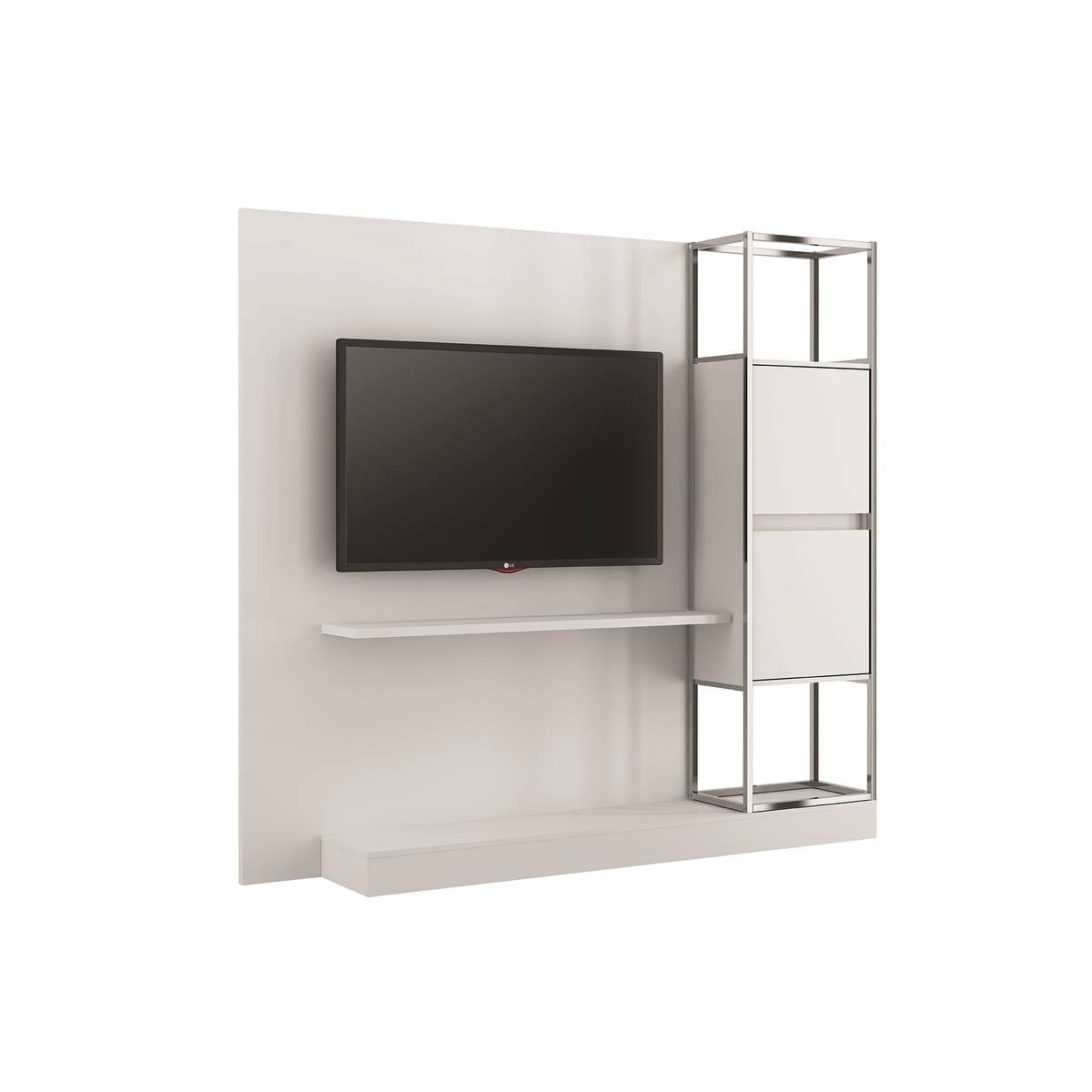 White Tall Entertainment Center Z8640