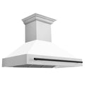 48 Inch Stainless Steel Range Hood with White Matte Shell P976108