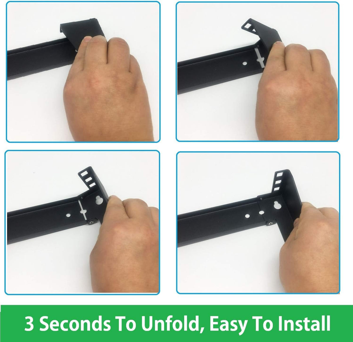 19 Inch 1U Heavy Duty Wall Mountable Server Rack Pack of 2 H54939
