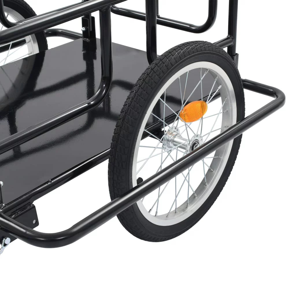 Bike Cargo Trailer Steel Black Z294