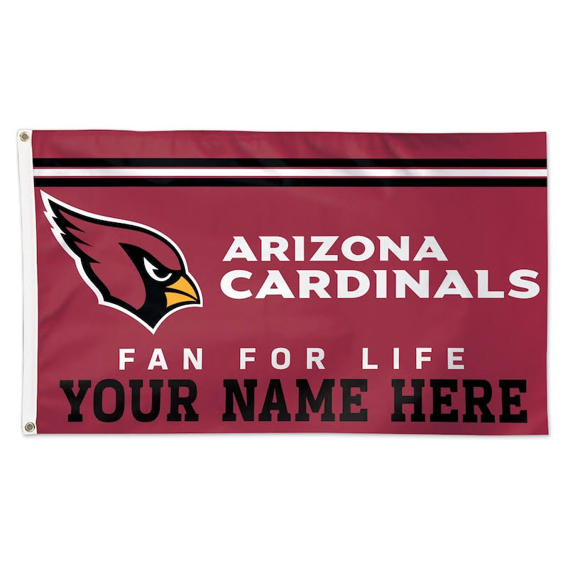 Arizona Cardinals 3& x 5& One-Sided Flag Y637