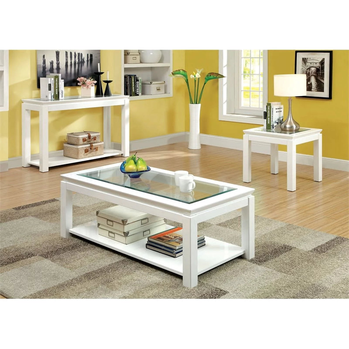 Wood 1-Shelf Console Table R59892