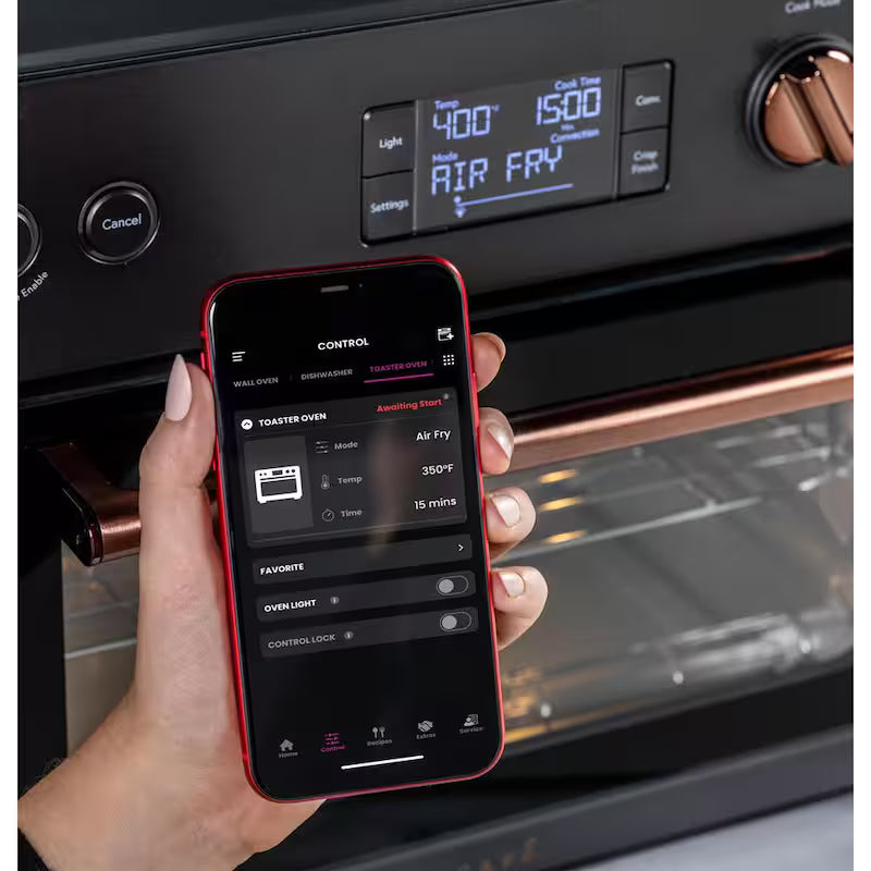 Matte Black 1,800 W Toaster Oven with 14 Modes E17140