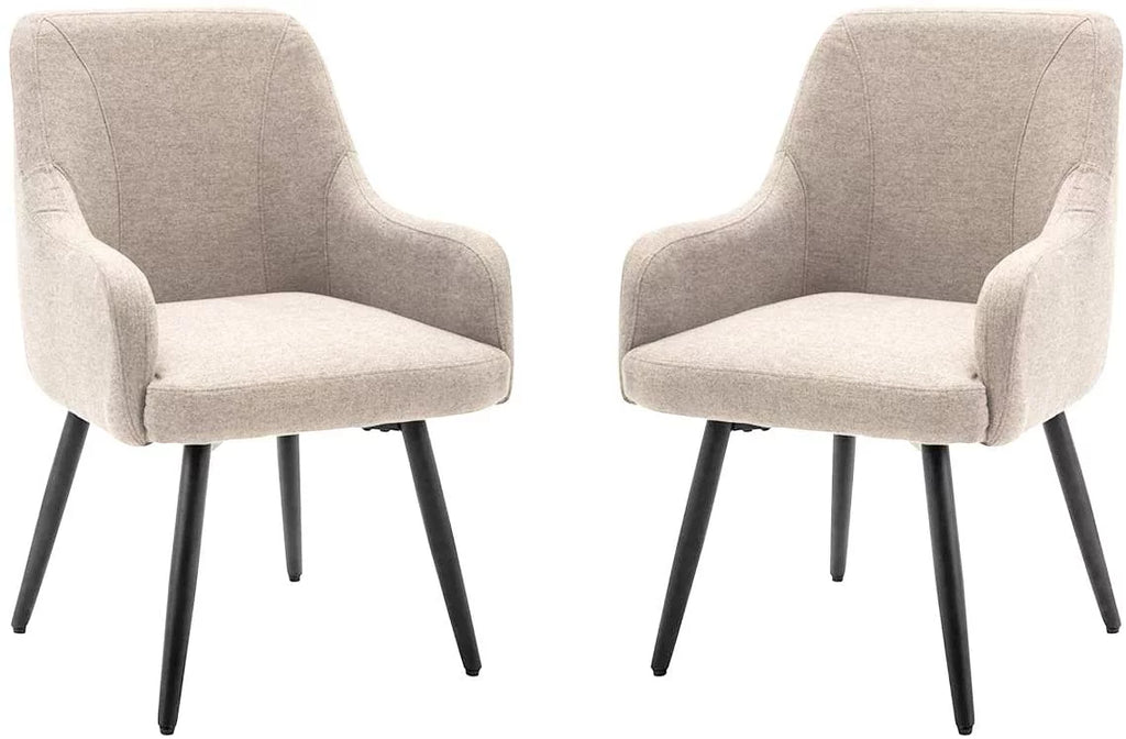 Swivel Upholstered Dining Chairs Set of 2 O26691