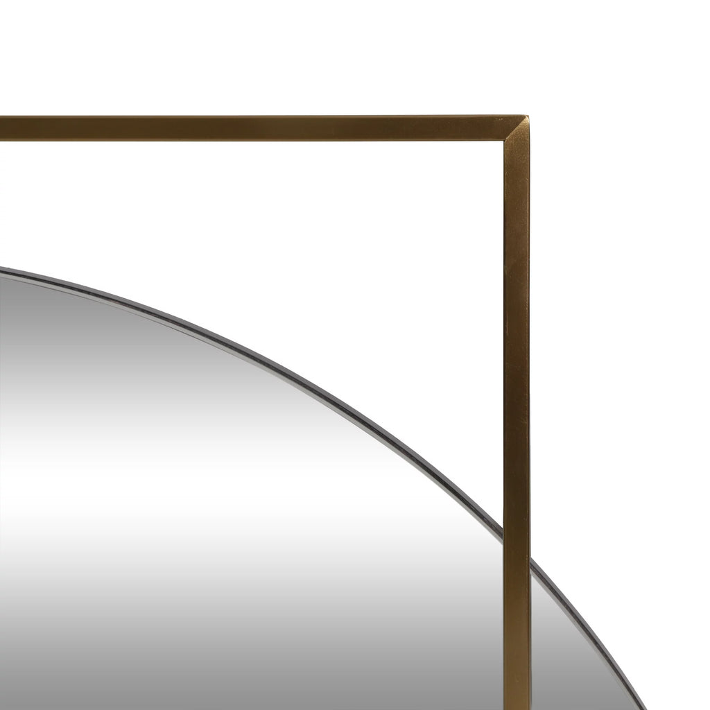 Wall Mirror, Brushed Brass X506414