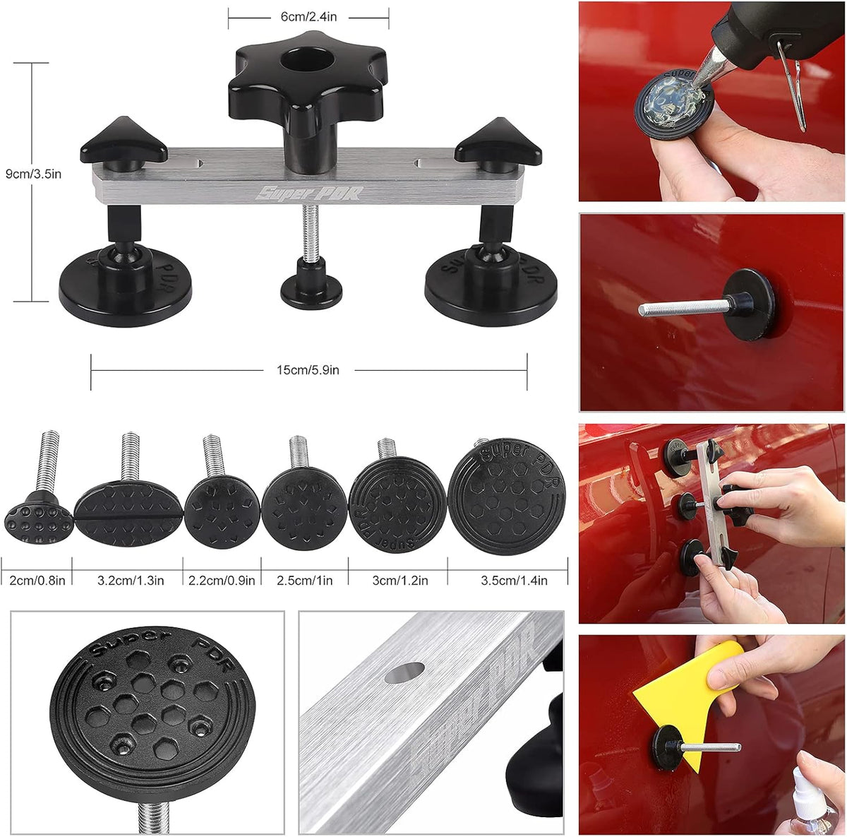 Dent Puller PDR Tools Car Paintless Dent Repair Tool Kit Pack of 2 Y143