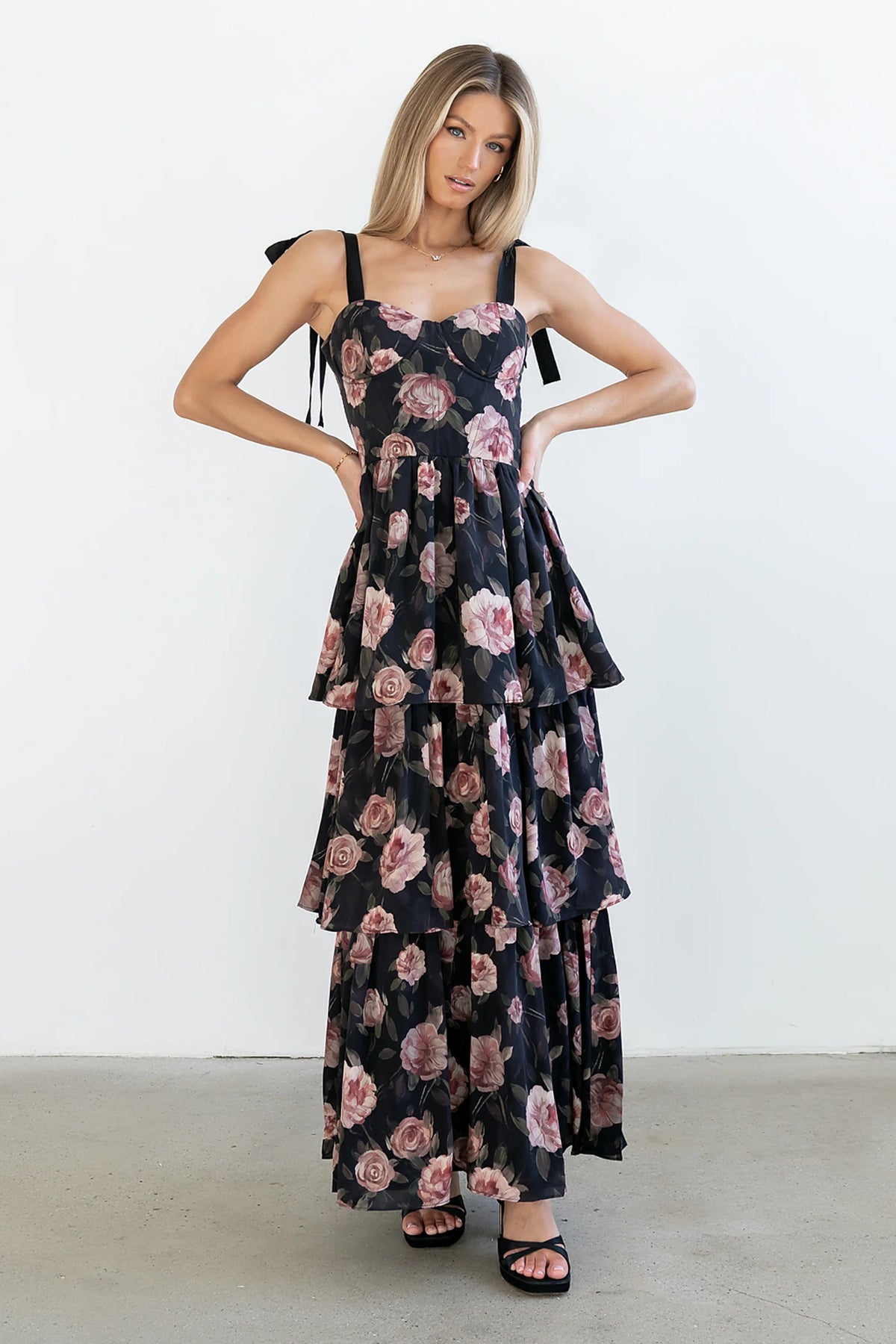 Ruffle Maxi Dress C57051