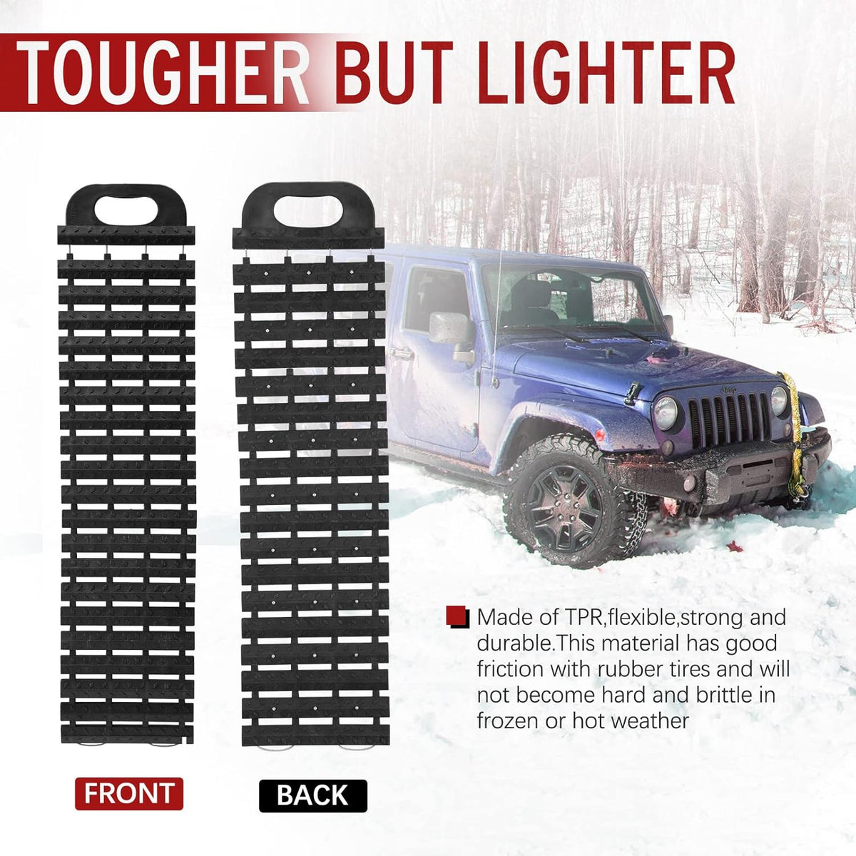 Tire Traction Mats Portable Recovery Tracks 2 Pack W3801