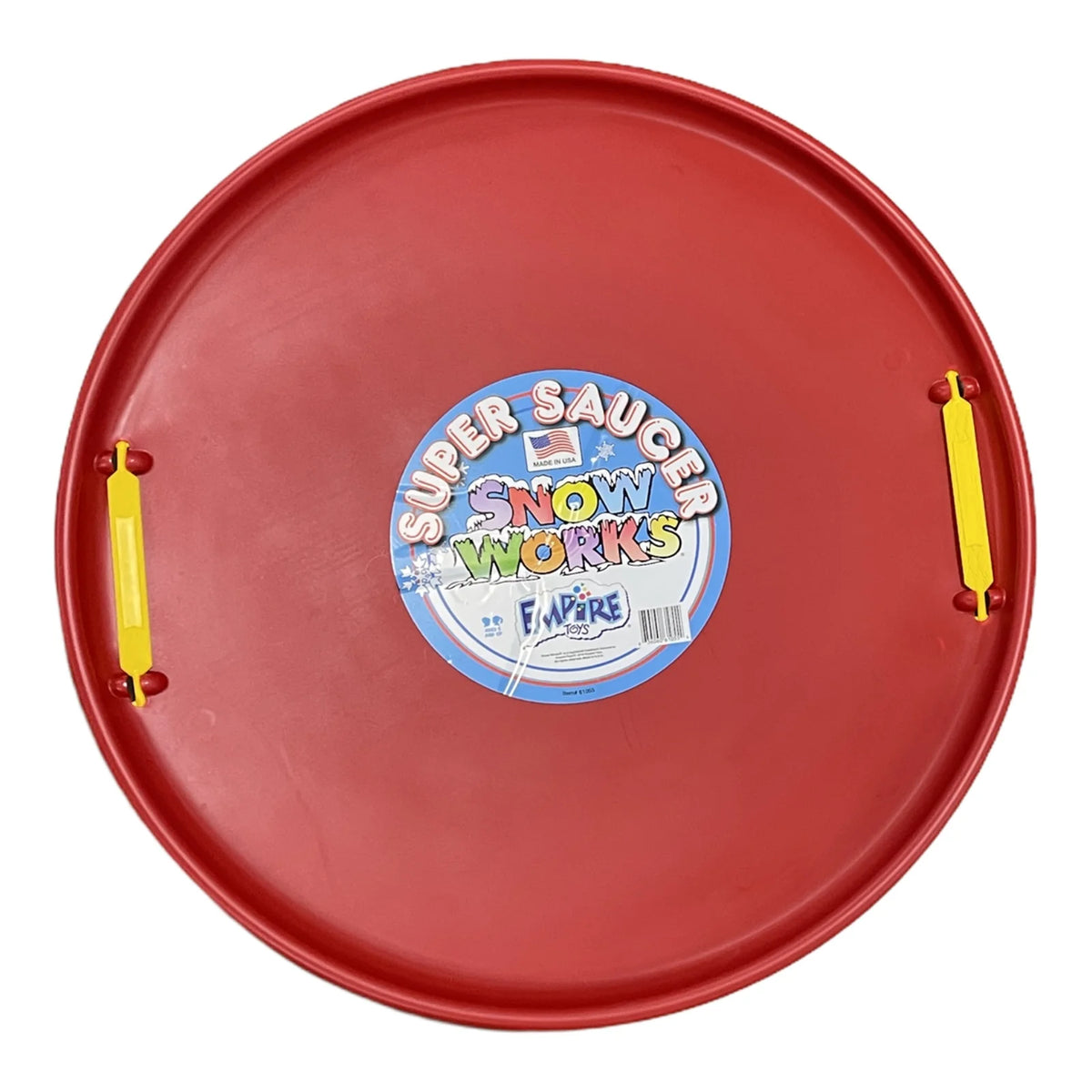 Red 28 Inch Round Snow Sled G15382