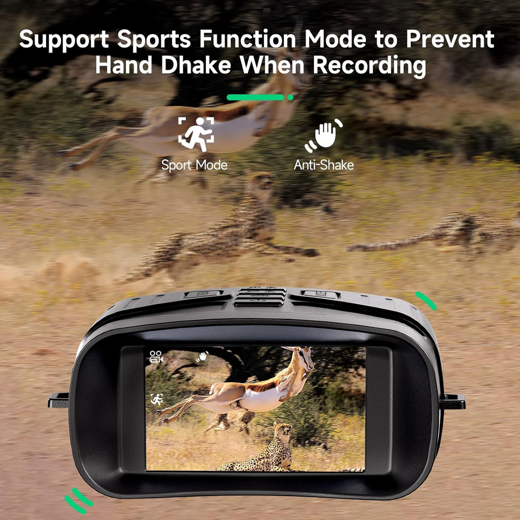 Night Vision Binoculars Goggles with 3'' Screen Rechargeable Lithium Battery F831