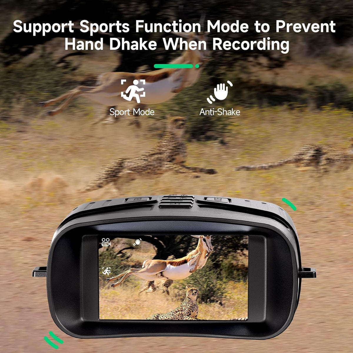 Night Vision Binoculars Goggles with 3'' Screen Rechargeable Lithium Battery F831