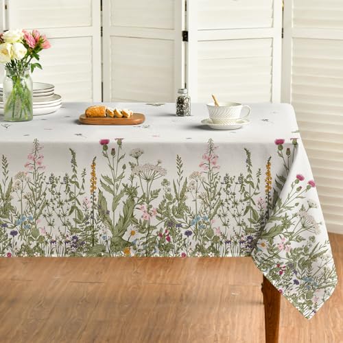 60x84 Inch Rectangular Floral Tablecloth Z702