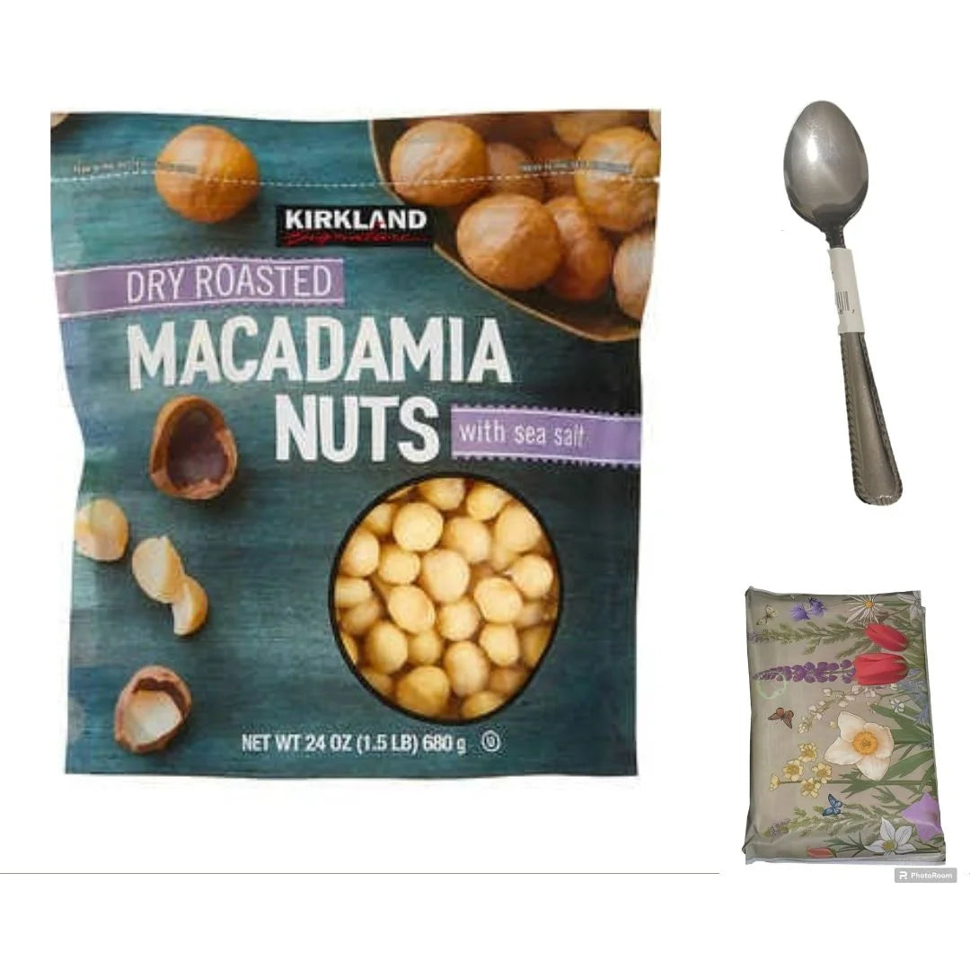 Dry Roasted Salted Macadamia Nuts, 1.5 lbs Z95495