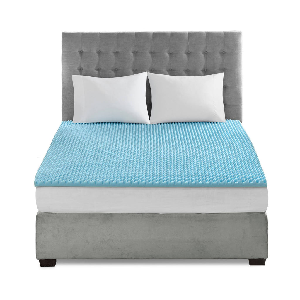 Blue California King Gel Memory Foam Topper I657
