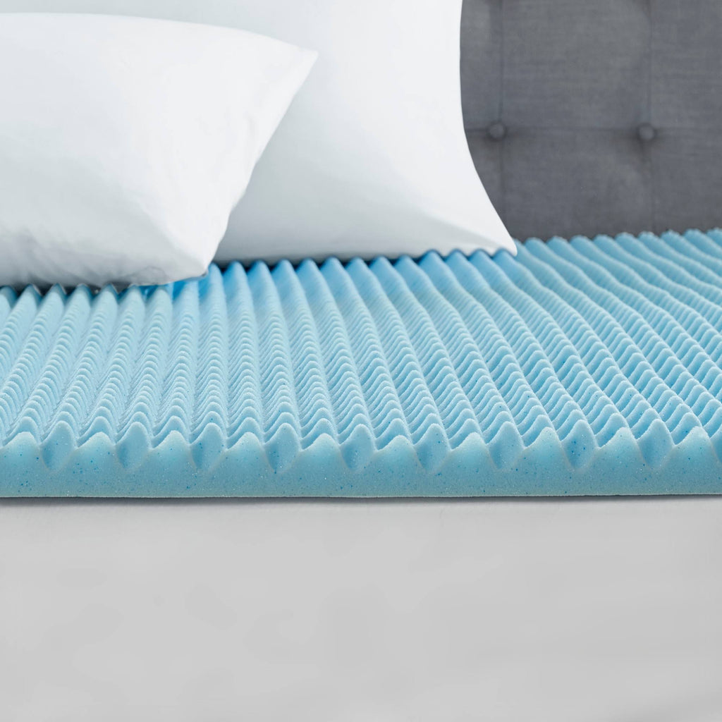 Blue California King Gel Memory Foam Topper I657