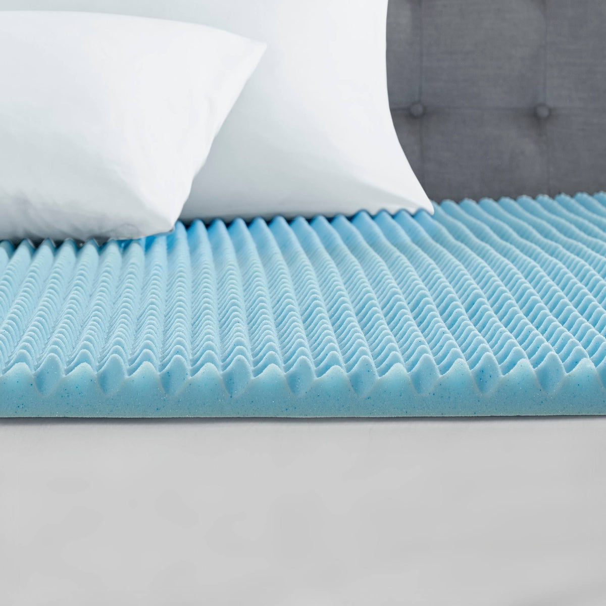 Blue California King Gel Memory Foam Topper I657