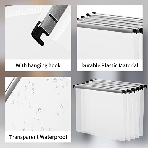 Clear Plastic Hanging File Folders (20, Transparent) G716941