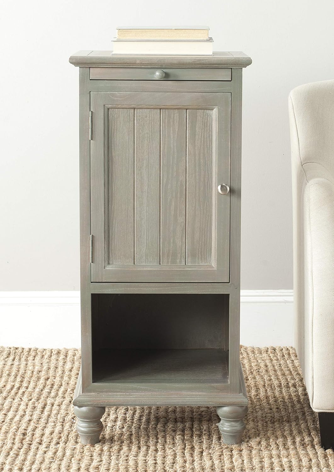 French Grey End Table R255