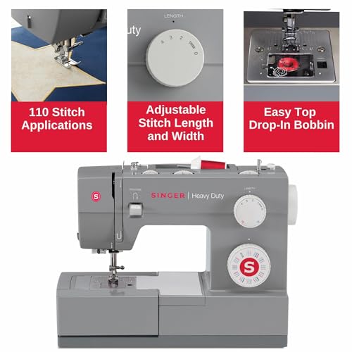 Black Heavy Duty Sewing Machine with Accessory Kit S1069