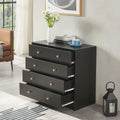 Black 5 Drawer Wood Dresser U43245