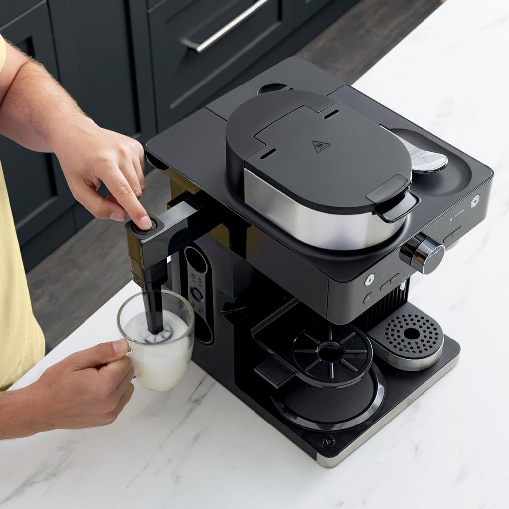 Espresso & Coffee Barista System, Single-Serve Coffee & Nespresso Capsule Compatible, 12-Cup Carafe, Built-in Frother H5677
