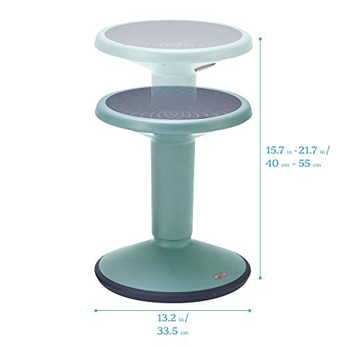 Black Adjustable Height Active Stool P1979