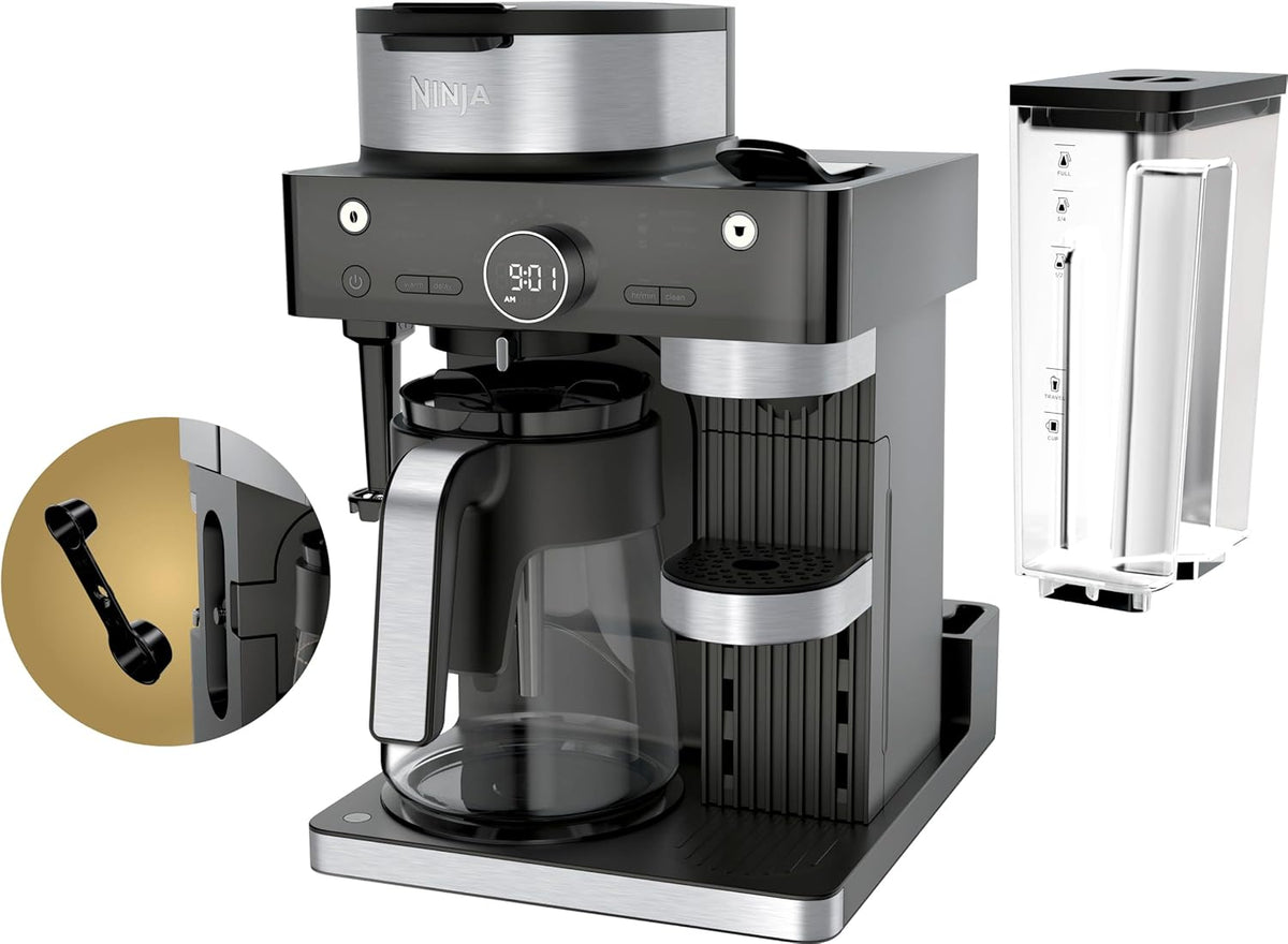 Espresso & Coffee Barista System, Single-Serve Coffee & Nespresso Capsule Compatible, 12-Cup Carafe, Built-in Frother H5677