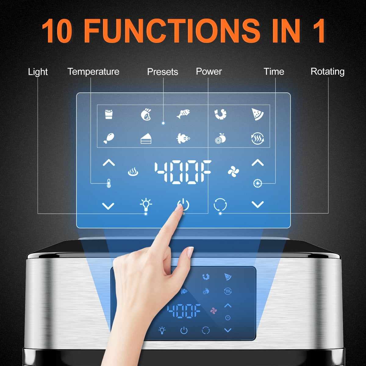 20 Quart 1800W Air Fryer Toaster Oven O46788