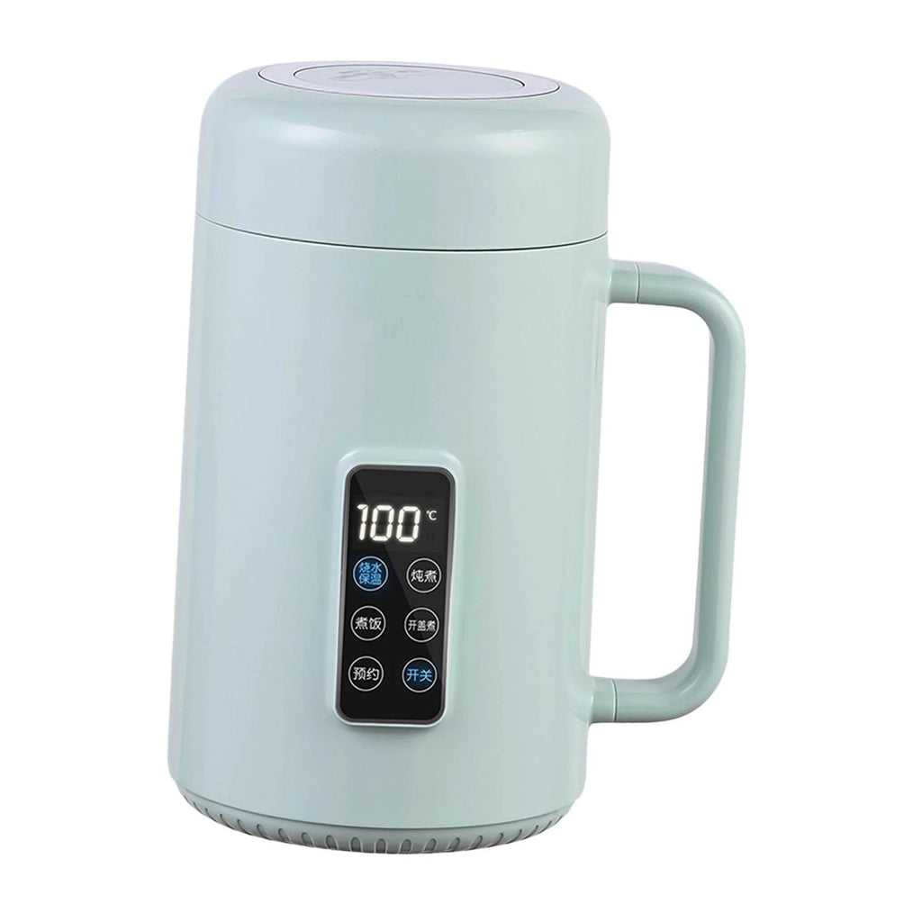 Green Electric Cooker Soup Steamer Slow Cooking Pot I62938