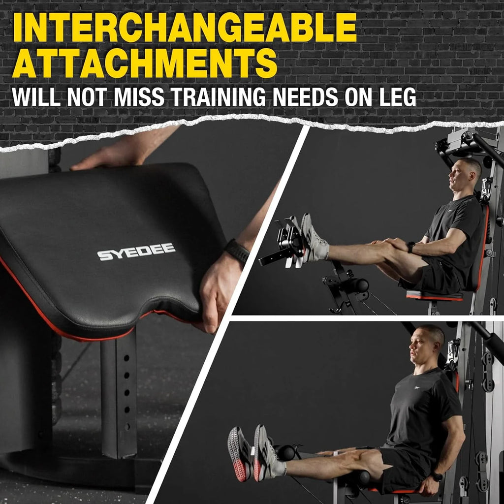 Home Gym Station with 150LBS Weight Stack W934