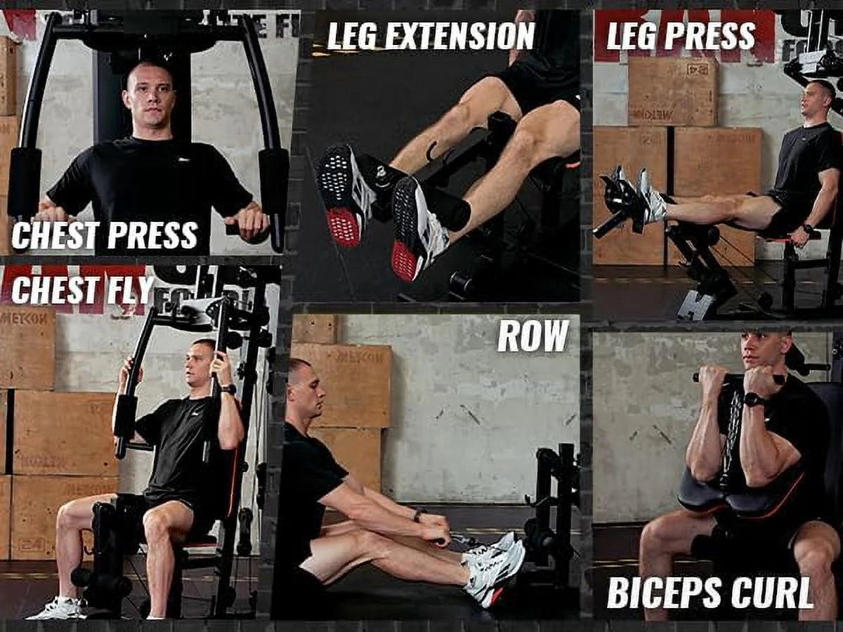 Home Gym Station with 150LBS Weight Stack W934