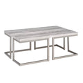 Driftwood Cocktail Table with Metal Base C459642