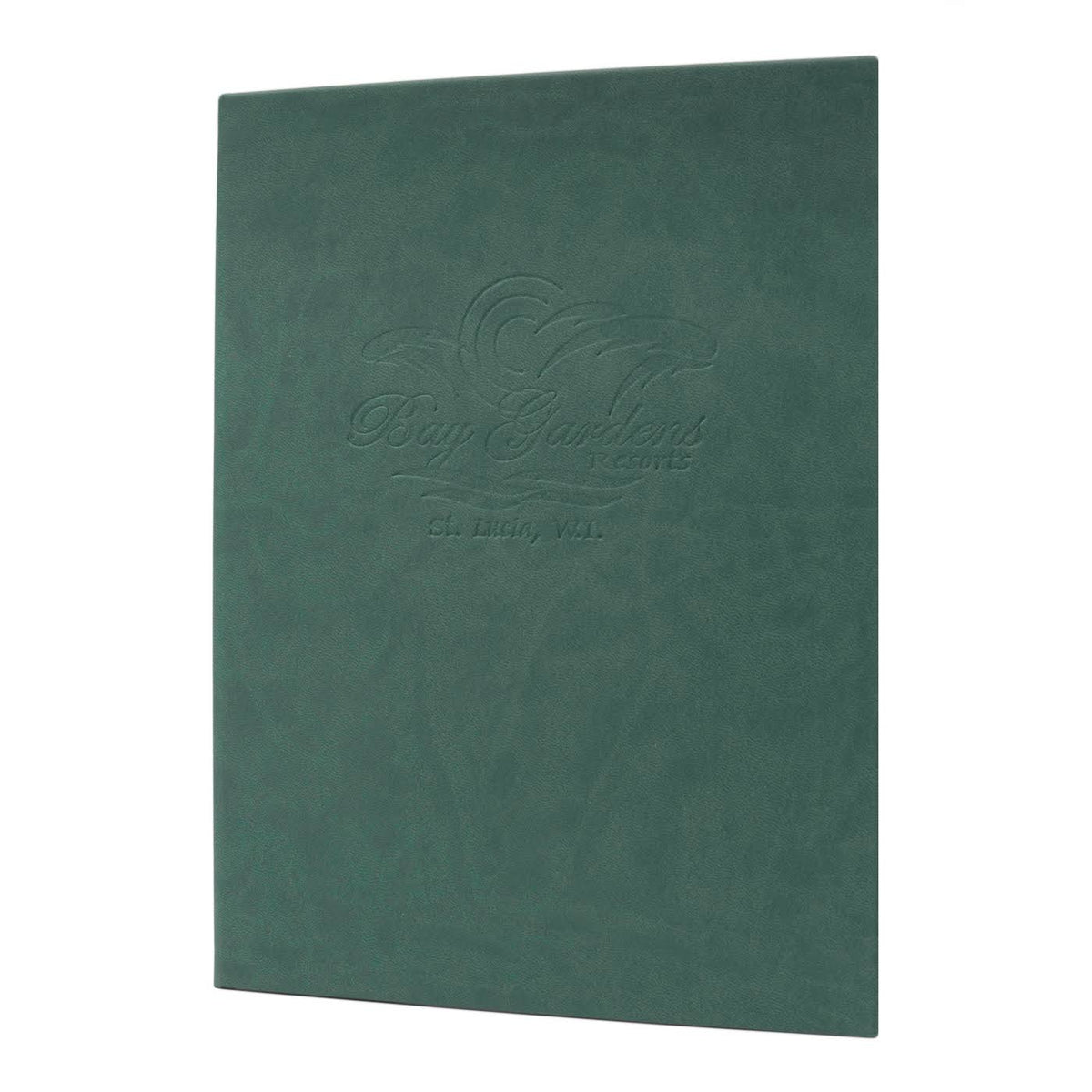 Deep Green Plush Casebound Menu D33682