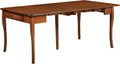 Solid Wood Convertible Console Dining Table with 2 Leaves, Cherry Finish M6760