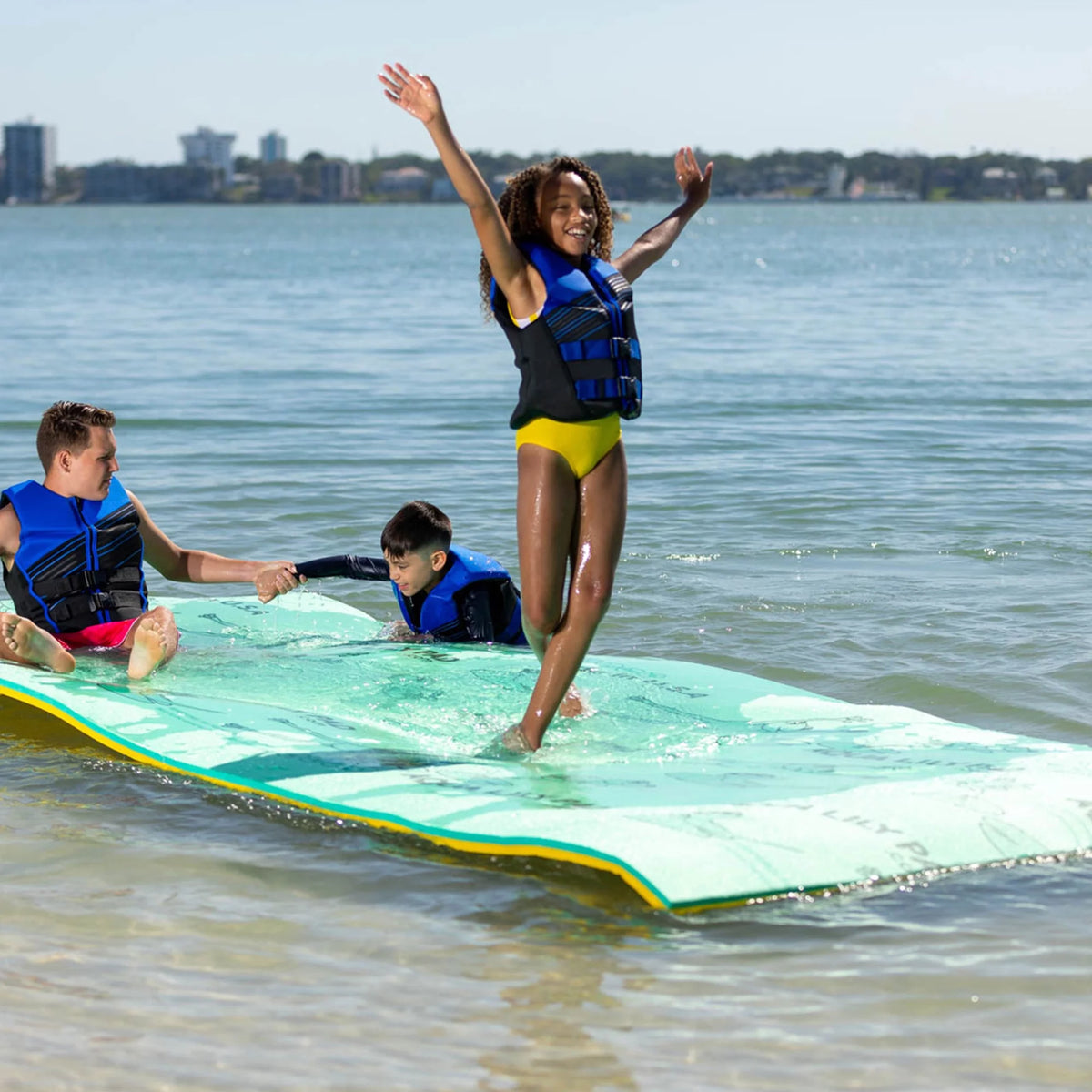 15 Ft Yellow Floating Foam Water Playground K975933