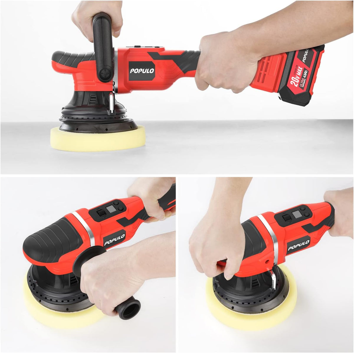 6-inch Cordless Random Orbital Polisher with 4.0Ah Battery L343