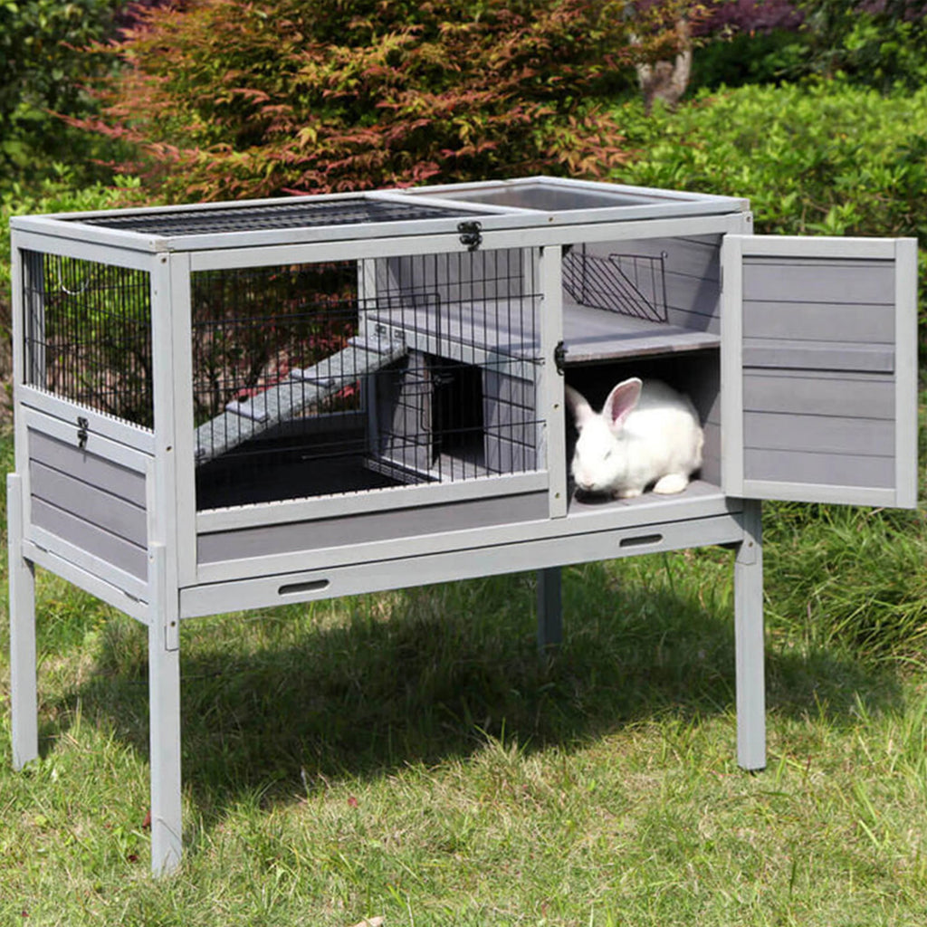 Rabbit Hutch Guinea Pig Cage with Tray U4500