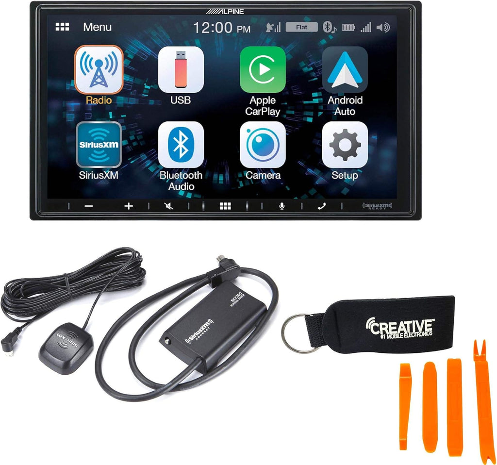 CarPlay & Android Auto Compatible Car Stereo with Sirius XM Tuner W25810