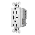 White Radiant Outdoor USB Charging Electrical Outlet J344
