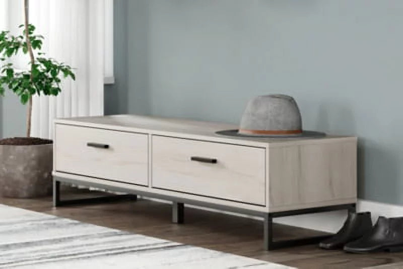 Whitewash Storage Bench V41472