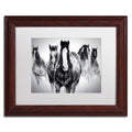 Winter Rumble Artwork Wood Frame, 16 by 20-Inch, White Matte B5210